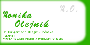 monika olejnik business card